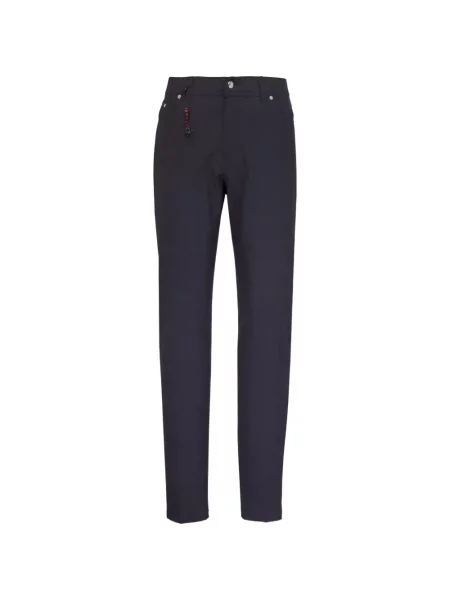 Pantaloni Marco Pescarolo de lână albastru