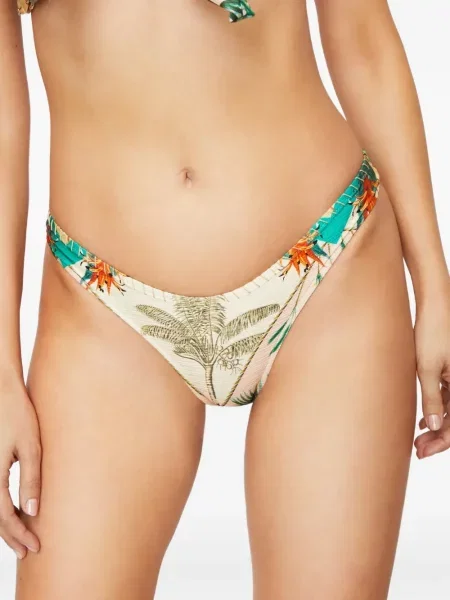 Bikini Del Maar cu broderie cu imprimeu tropical