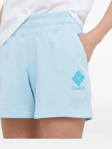 Pantaloni scurți Columbia Sportswear din material terry cu autograf albastru