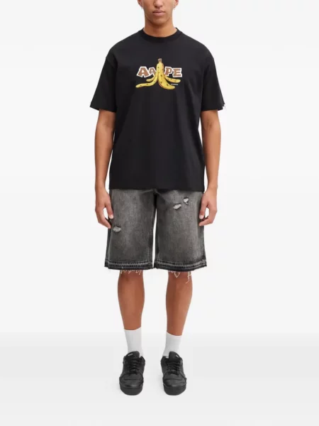 Tricou Aape By A Bathing Ape cu imagine negru