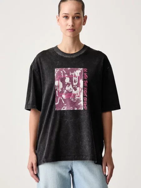 Karl Lagerfeld Jeans tricou de damă din negru