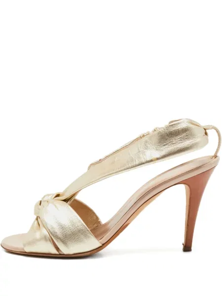 Sandale Sergio Rossi slingback auriu