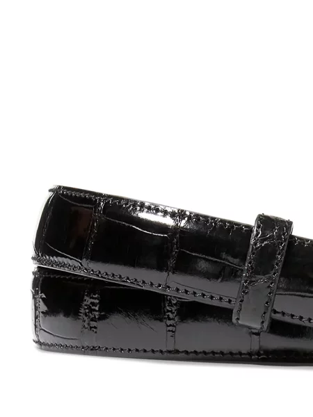 Curea Ralph Lauren Purple Label din piele negru