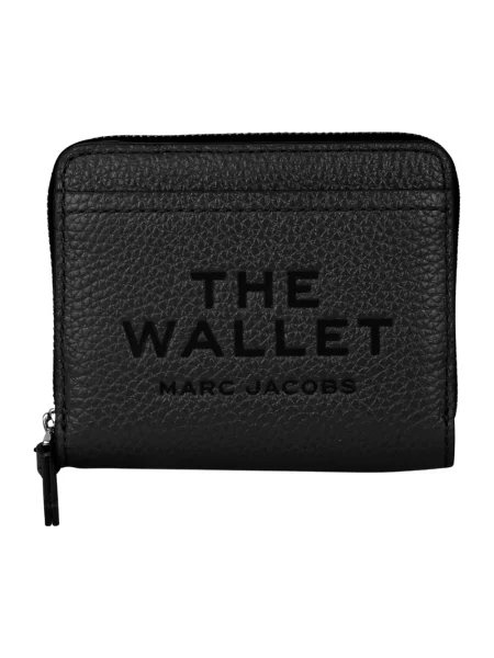 Kompaktowy portfel Marc Jacobs skórzany czarny