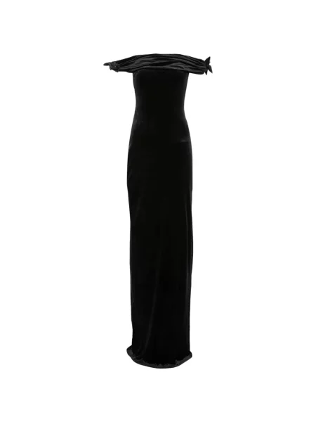 Stras rochie maxi Twenty Fourhaitch cu umerii deschiși negru