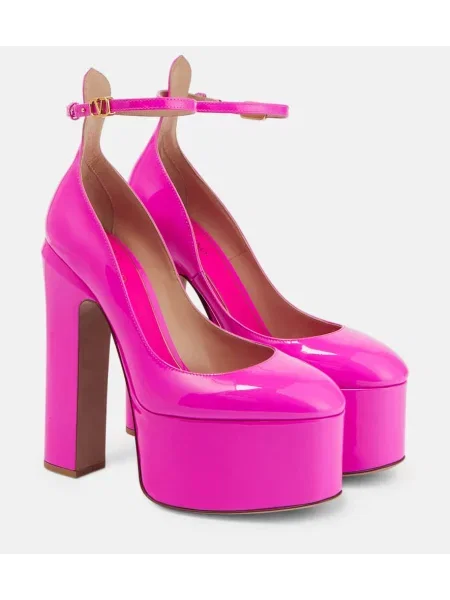 Pantofi cu toc Valentino Garavani din piele cu platformă negru