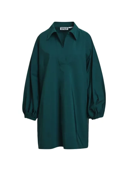 Rochie Essentiel Antwerp cu decolteu în V verde