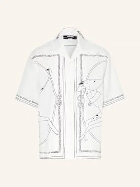 Jacquemus Košile Resort La Chemise Jean Comfort Fit bílá