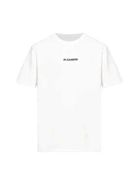 Koszulka Jil Sander z logo biała