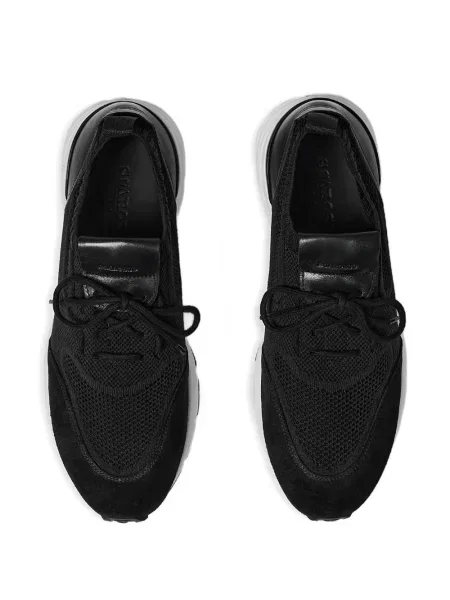 Sneakerși Scarosso din piele de căprioară negru