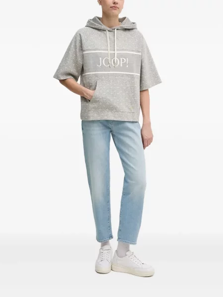Krótka bluza z kapturem Joop! szara