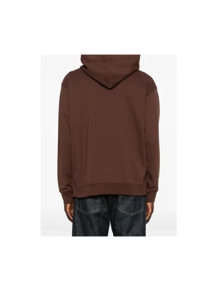 Bluza z kapturem New Balance frotte brązowa
