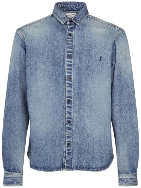 Košeľa Saint Laurent modrá