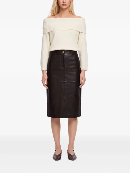 Fustă din piele 's Max Mara maro
