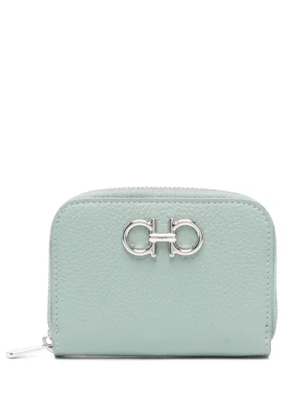 Portofel Ferragamo din piele verde