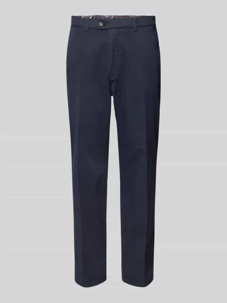Spodnie materiałowe o kroju comfort fit z francuskimi wpuszczanymi model JIM' Eurex By Brax