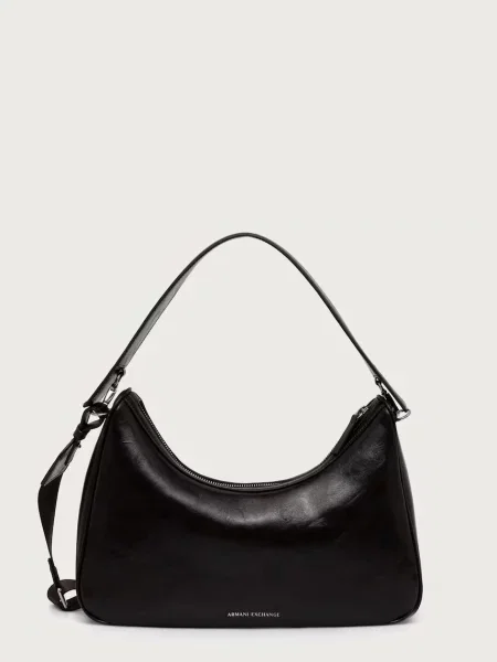Armani Exchange geantă crossbody pentru femei cu imitație de piele maro