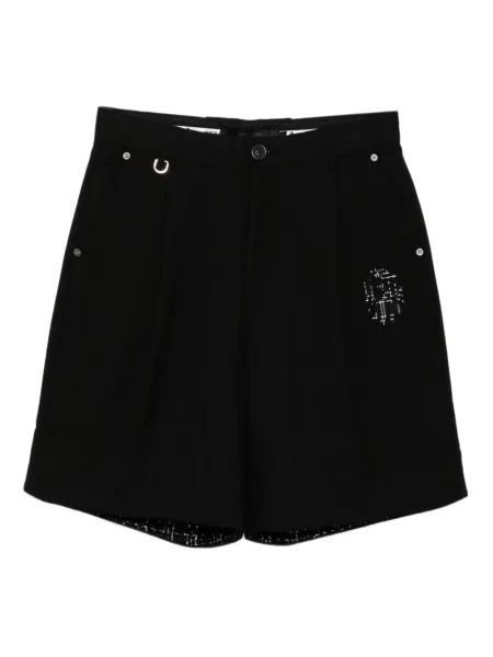 Pantaloni scurți Bape Black *a Bathing Ape® cu broderie negru