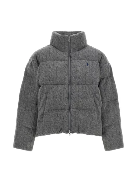 Kurtka Polo Ralph Lauren z kaszmiru szara