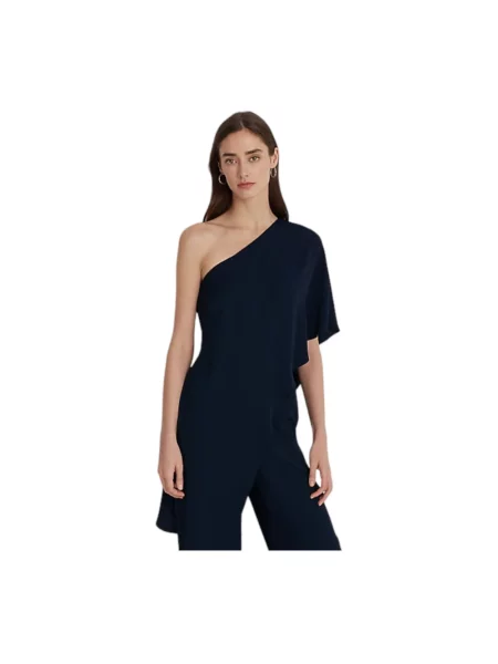 Kombinezon z peleryną model ‘April’ Ralph Lauren niebieski
