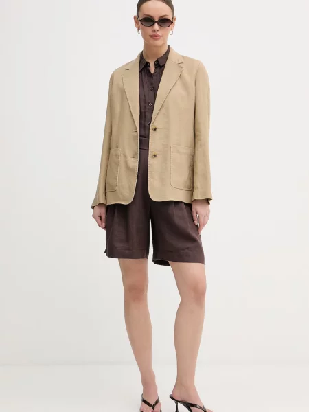 Tommy Hilfiger suknjič z lanom bež