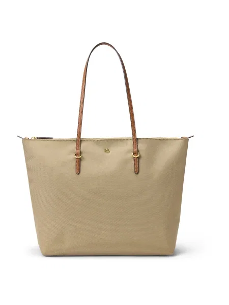 Lauren Ralph Lauren Nakupovalna torba KEATON / rjava bež