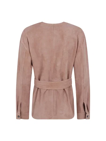 Kurtka Max Mara Studio zamszowa beżowa