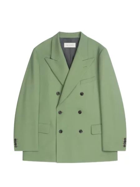 Sacou Dries Van Noten de lână verde