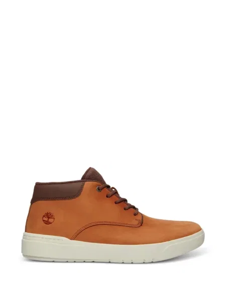 Sneakerși Timberland cu șireturi din nubuc maro