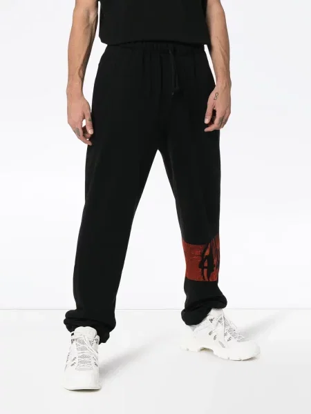 Běžecké kalhoty 424 s potiskem černé