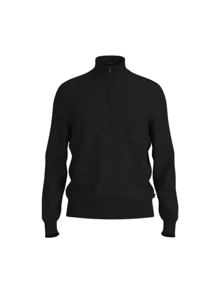 Kardigan Boss z wełny merino czarny