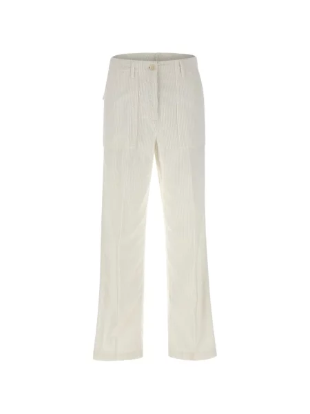 Pantaloni Aspesi de catifea cord alb