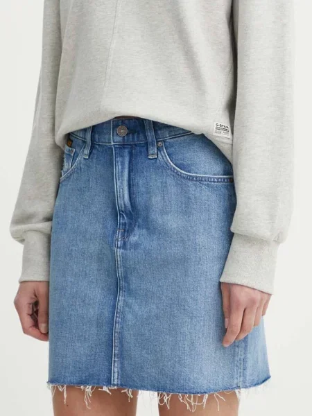 G-Star Raw farmer szoknya mini egyenes kék