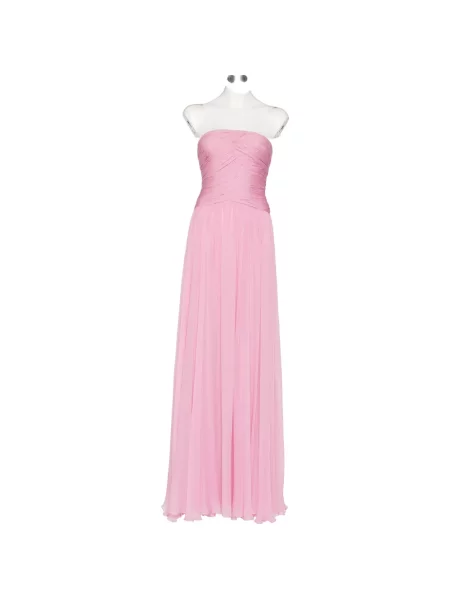 Rochie Zuhair Murad de mătase fără bretele roz