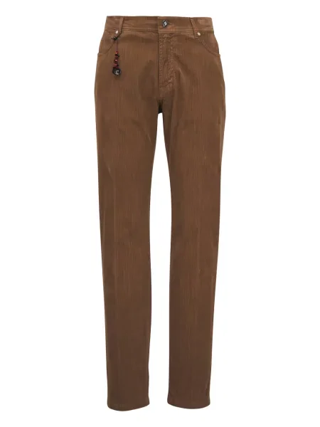 Hlače Marco Pescarolo kuglice smeđa