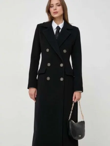 Morgan palton de lana de tranzitie negru