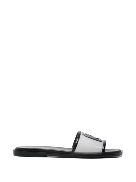 Papuci tip mules Msgm alb
