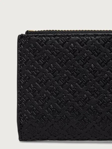 Tommy Hilfiger Portfel Th Icon Long Bifold Mono czarny