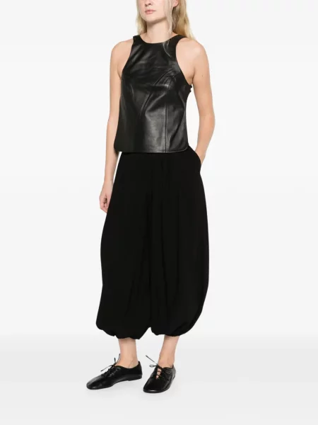 Top Alfie cu spatele deschis negru