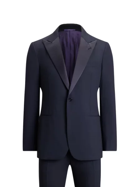 Costum Ralph Lauren Purple Label cu rever albastru