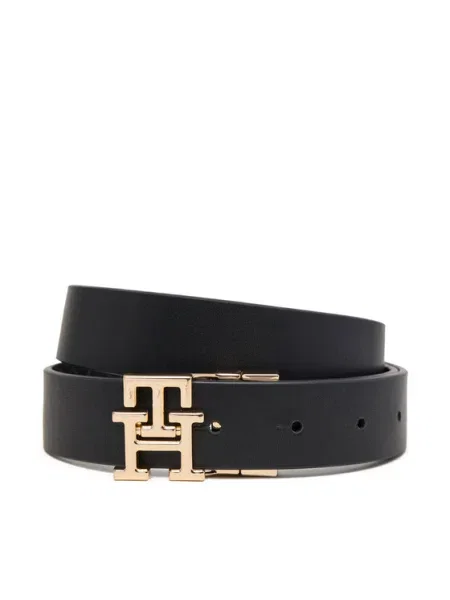 Кожен с две лица Tommy Hilfiger черно