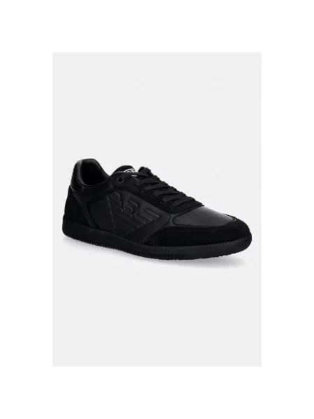 Sneakersy Emporio Armani Ea7 skórzane czarne