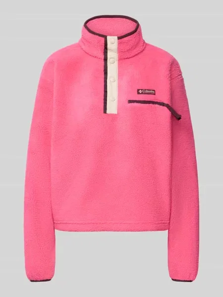 Bluza polarowa Columbia Helvetia II Cropped Half Snap Fleece nico/dark stone różowa