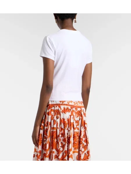 Tricou Dolce&gabbana din jerseu alb