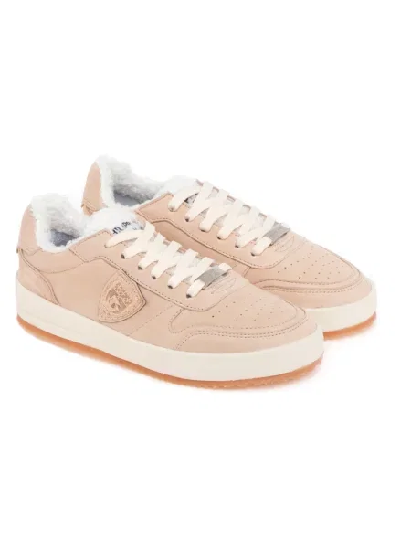 Sneakersy Philippe Model skórzane biznesowe beżowe