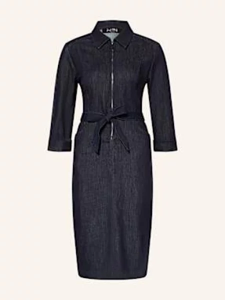 Joseph Ribkoff Sukienka Jeansowa Z Rękawami blau granatowa
