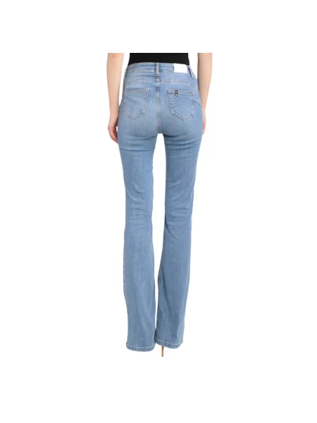 Liu Jo Jeansy Flared Beat blau niebieskie