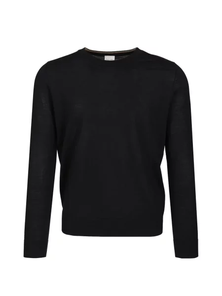 Pulover Paul Smith cu decolteu rotund albastru