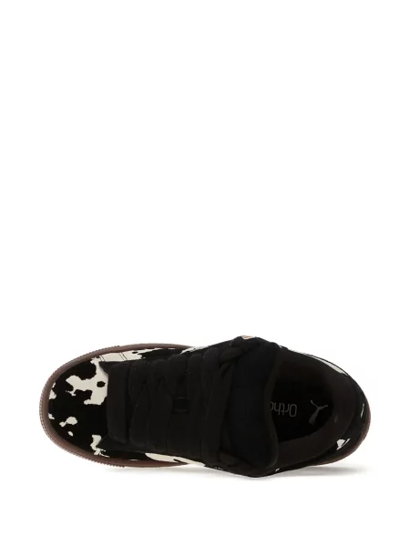 Sneakerși Puma Suede din piele de căprioară negru