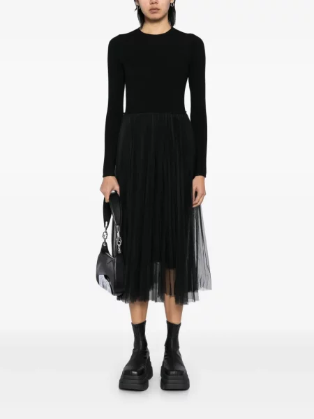 Rochie maxi Jnby cu mâneci lungi lungă de costum negru